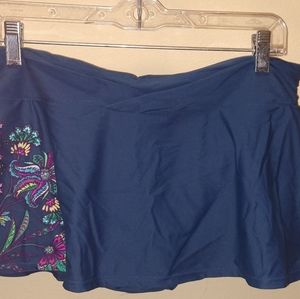 Athleta Waterlily Twist Swim skirt